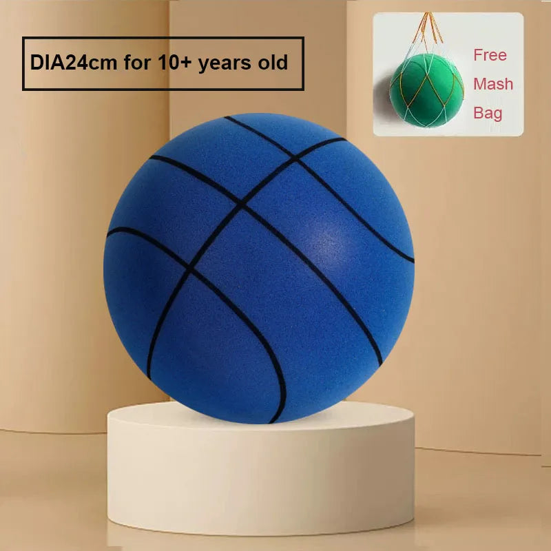Silent Basketball Indoor Mute Pat Ball Silent Basketball 24cm No.3/5/7 Soft Foam basket per bambini adulti - Fenomenologia Shop