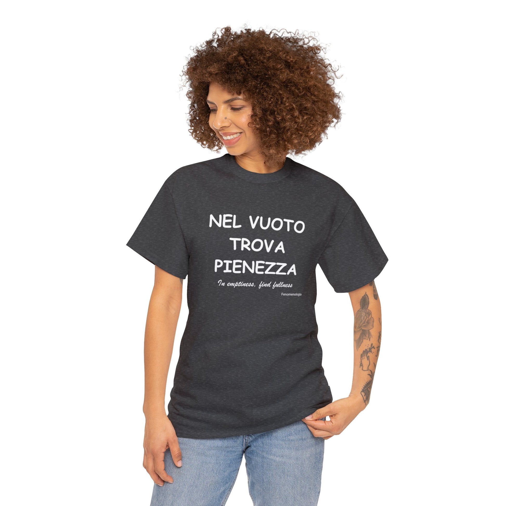 NEL VUOTO TROVA PIENEZZA Unisex T-Shirt - Fenomenologia Shop