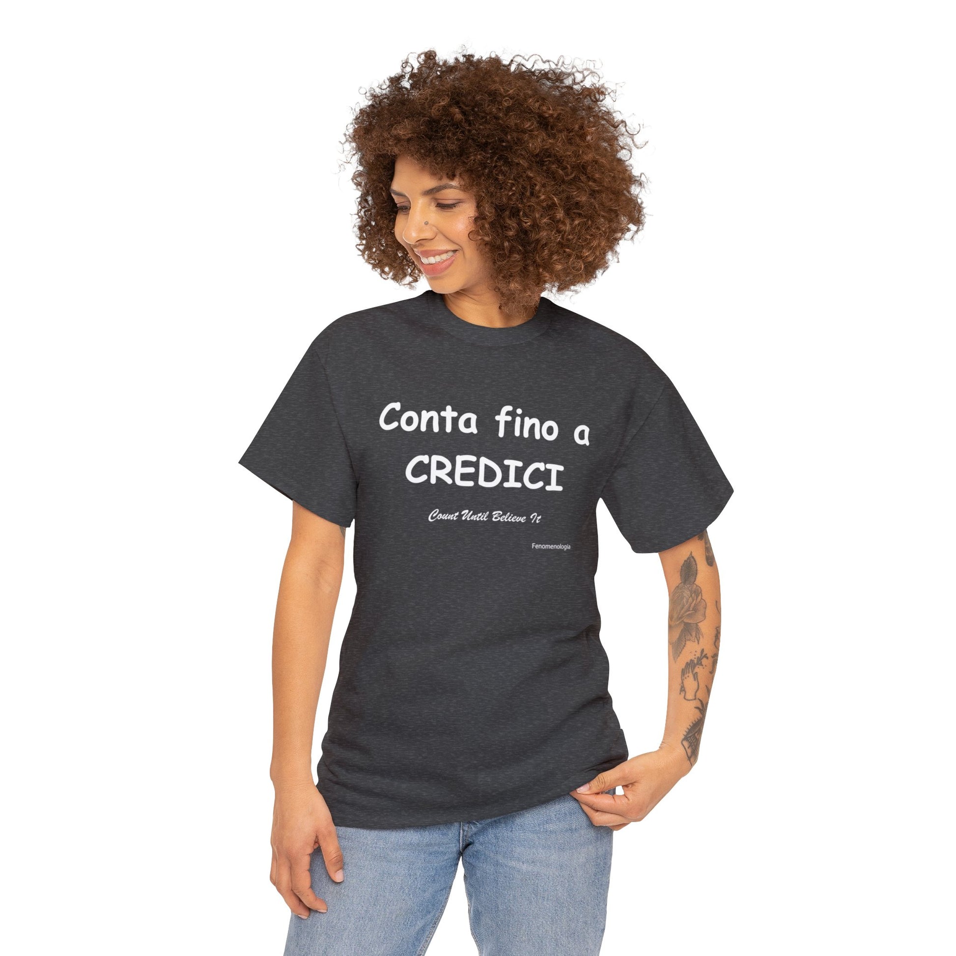 Conta fino a CREDICI Unisex T-Shirt - Fenomenologia Shop