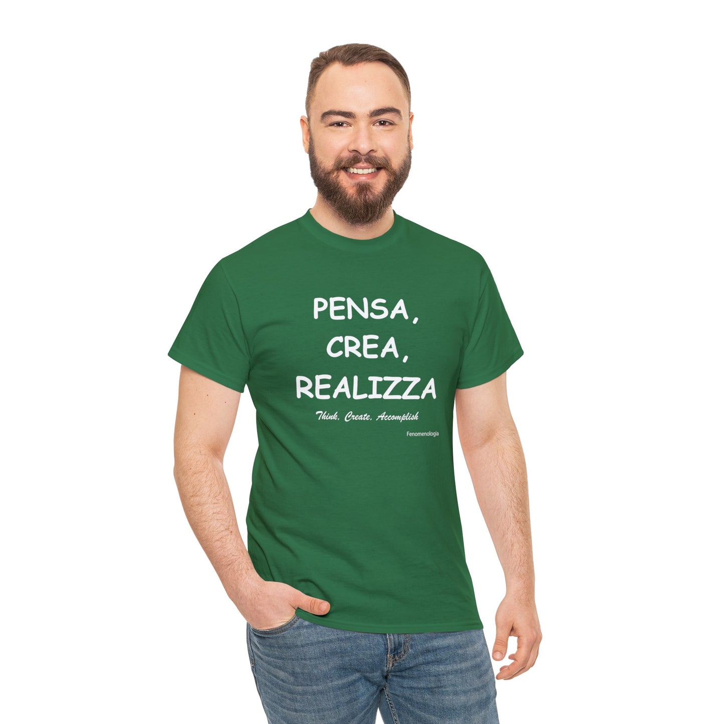 PENSA, CREA, REALIZZA Unisex T-Shirt - Fenomenologia Shop