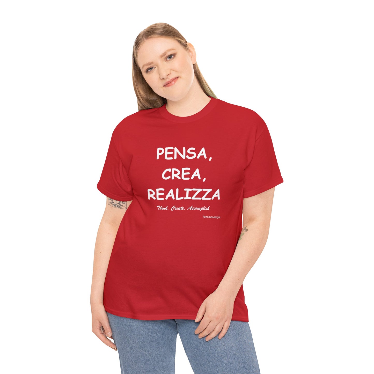 PENSA, CREA, REALIZZA Unisex T-Shirt - Fenomenologia Shop