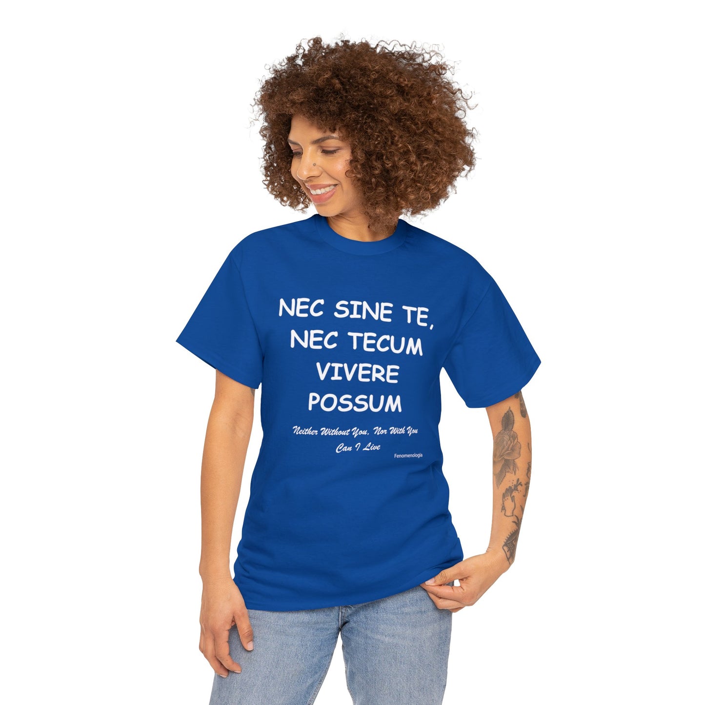 NEC SINE TE, NEC TECUM VIVERE POSSUM Unisex T-Shirt - Fenomenologia Shop