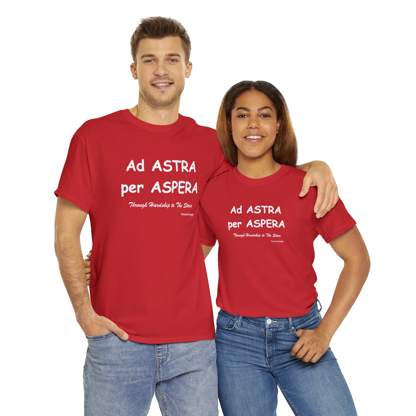 Ad ASTRA per ASPERA Unisex T-Shirt - Fenomenologia Shop