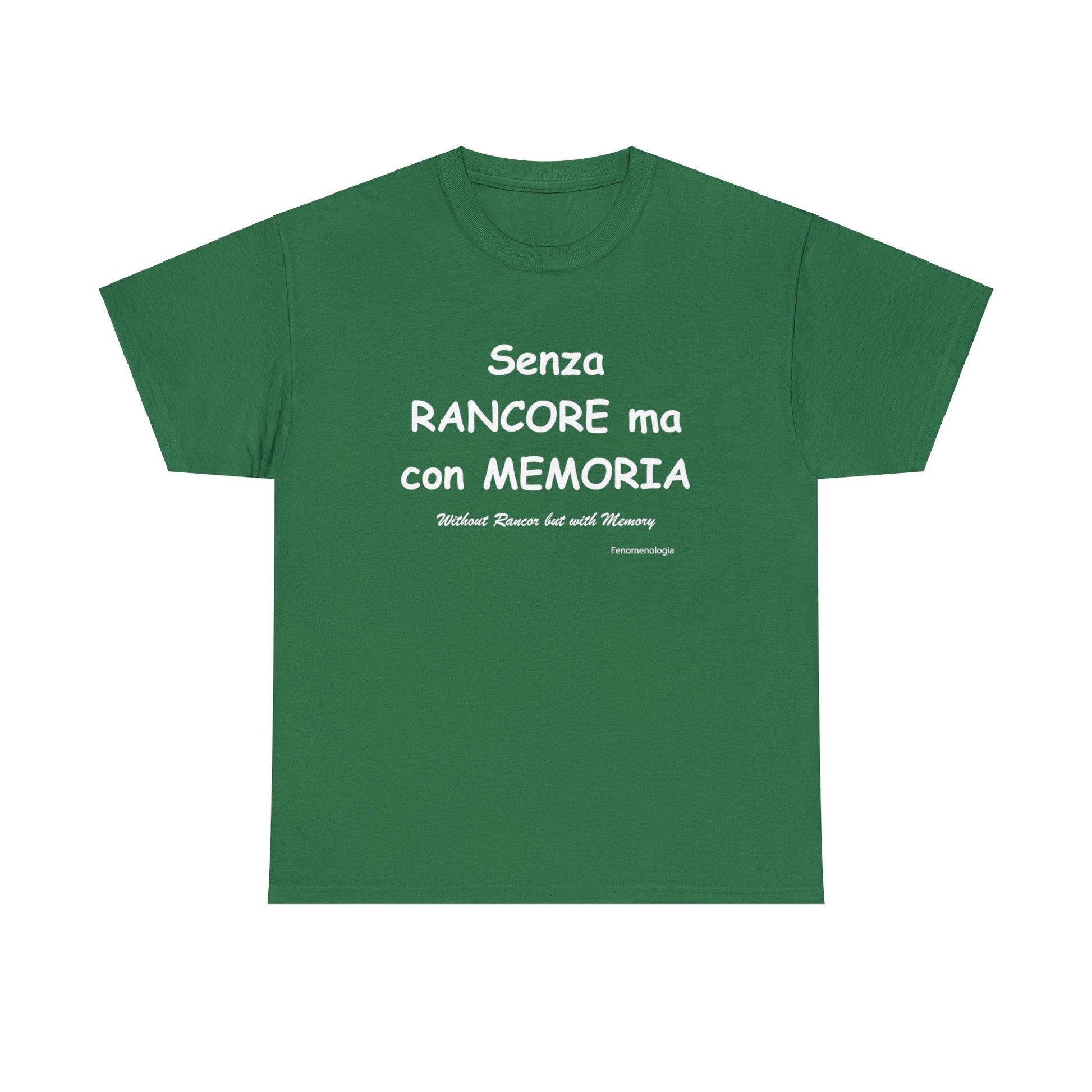 Senza RANCORE ma con MEMORIA Unisex T-Shirt - Fenomenologia Shop