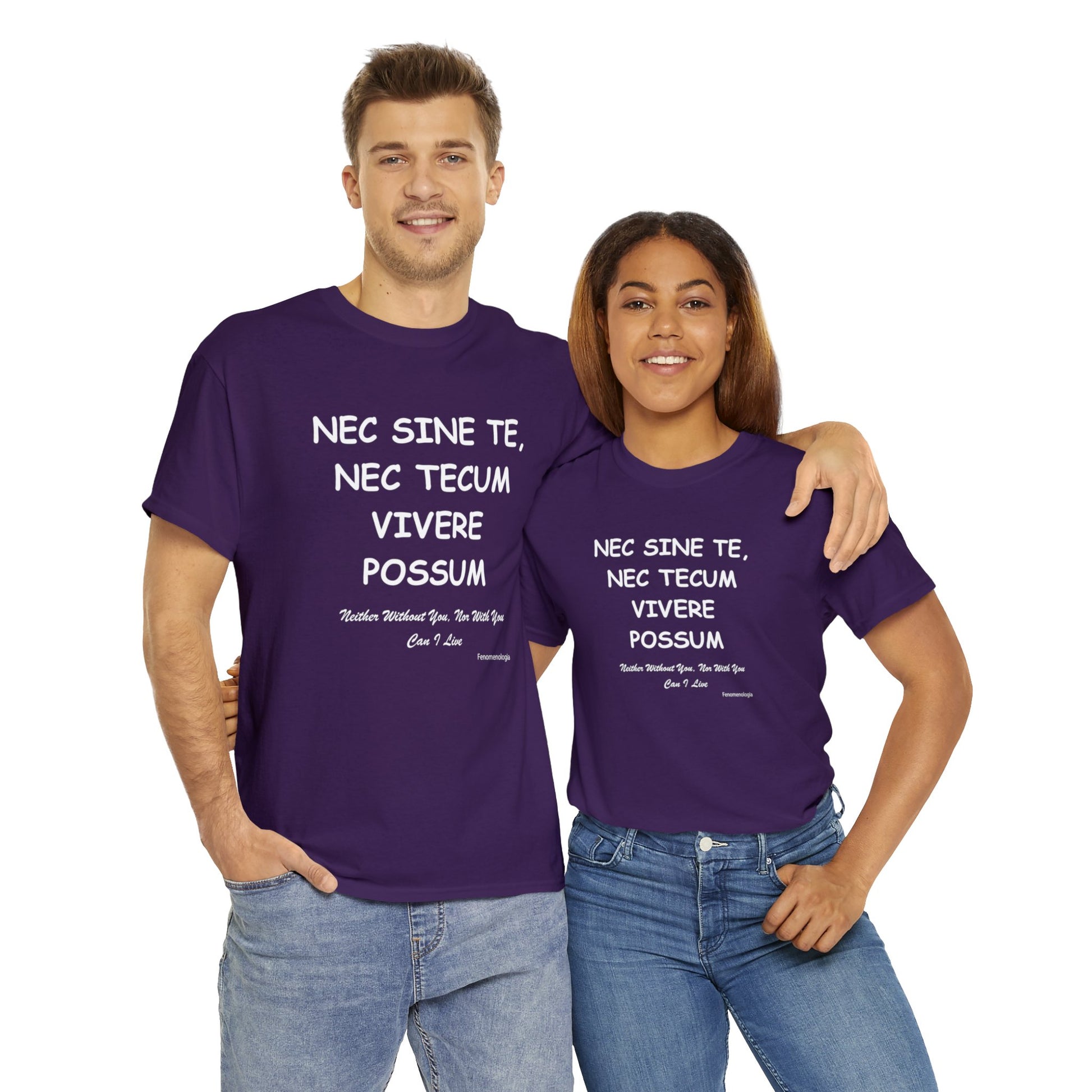 NEC SINE TE, NEC TECUM VIVERE POSSUM Unisex T-Shirt - Fenomenologia Shop