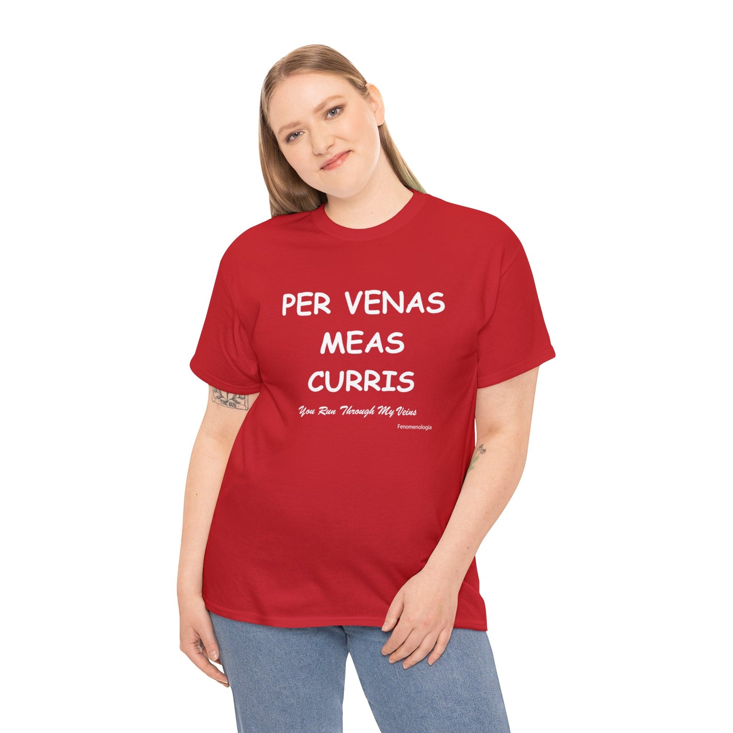 PER VENAS MEAS CURRIS Unisex T-Shirt - Fenomenologia Shop