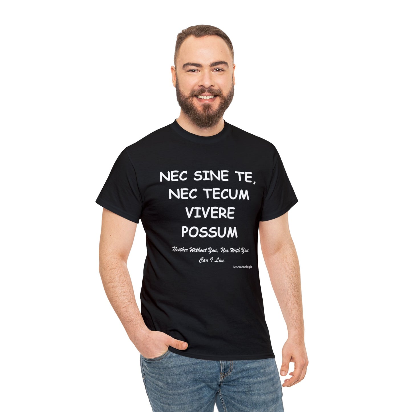 NEC SINE TE, NEC TECUM VIVERE POSSUM Unisex T-Shirt - Fenomenologia Shop