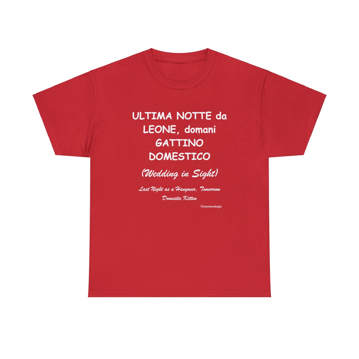 ULTIMA NOTTE da LEONE, domani GATTINO DOMESTICO Men T-Shirt - Fenomenologia Shop
