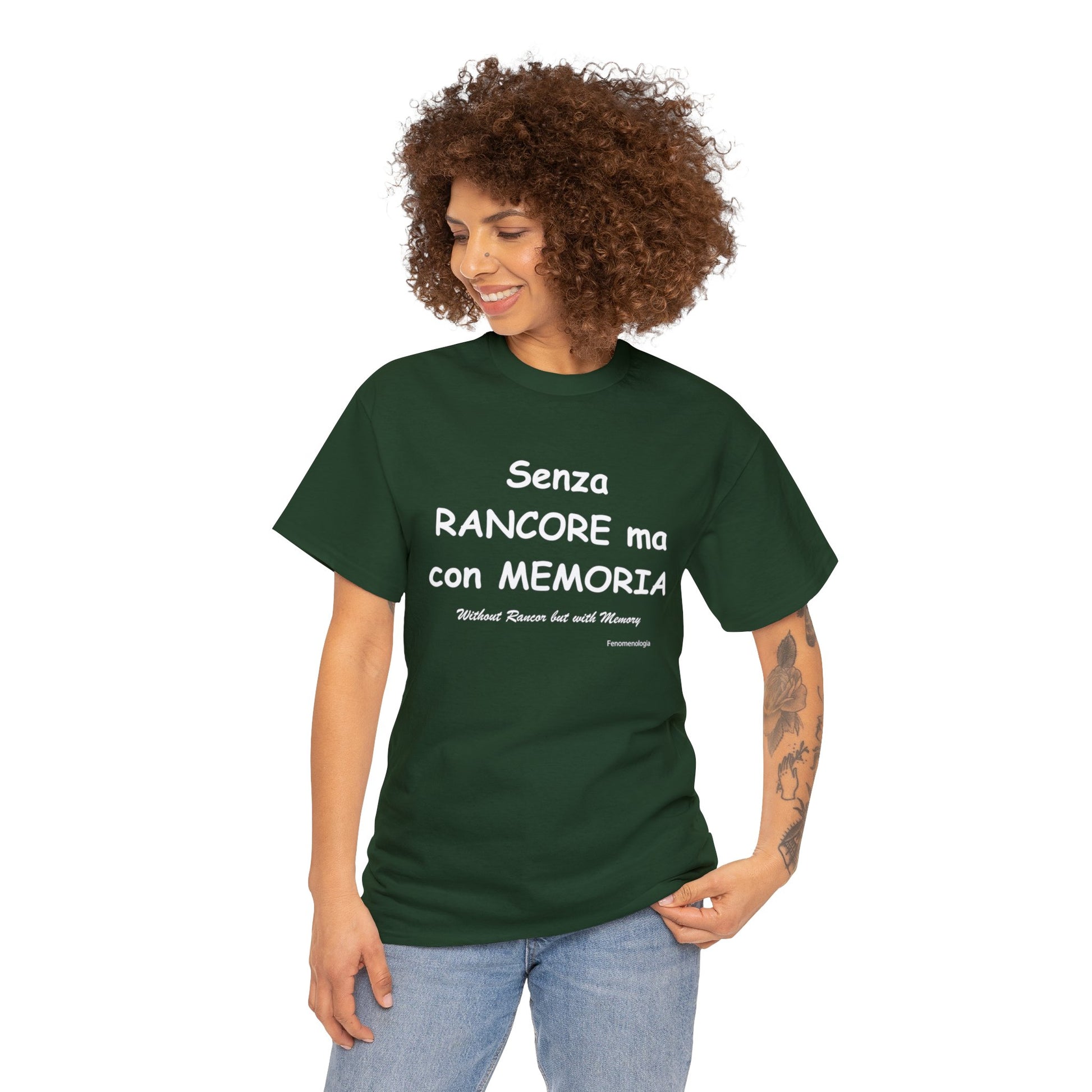 Senza RANCORE ma con MEMORIA Unisex T-Shirt - Fenomenologia Shop