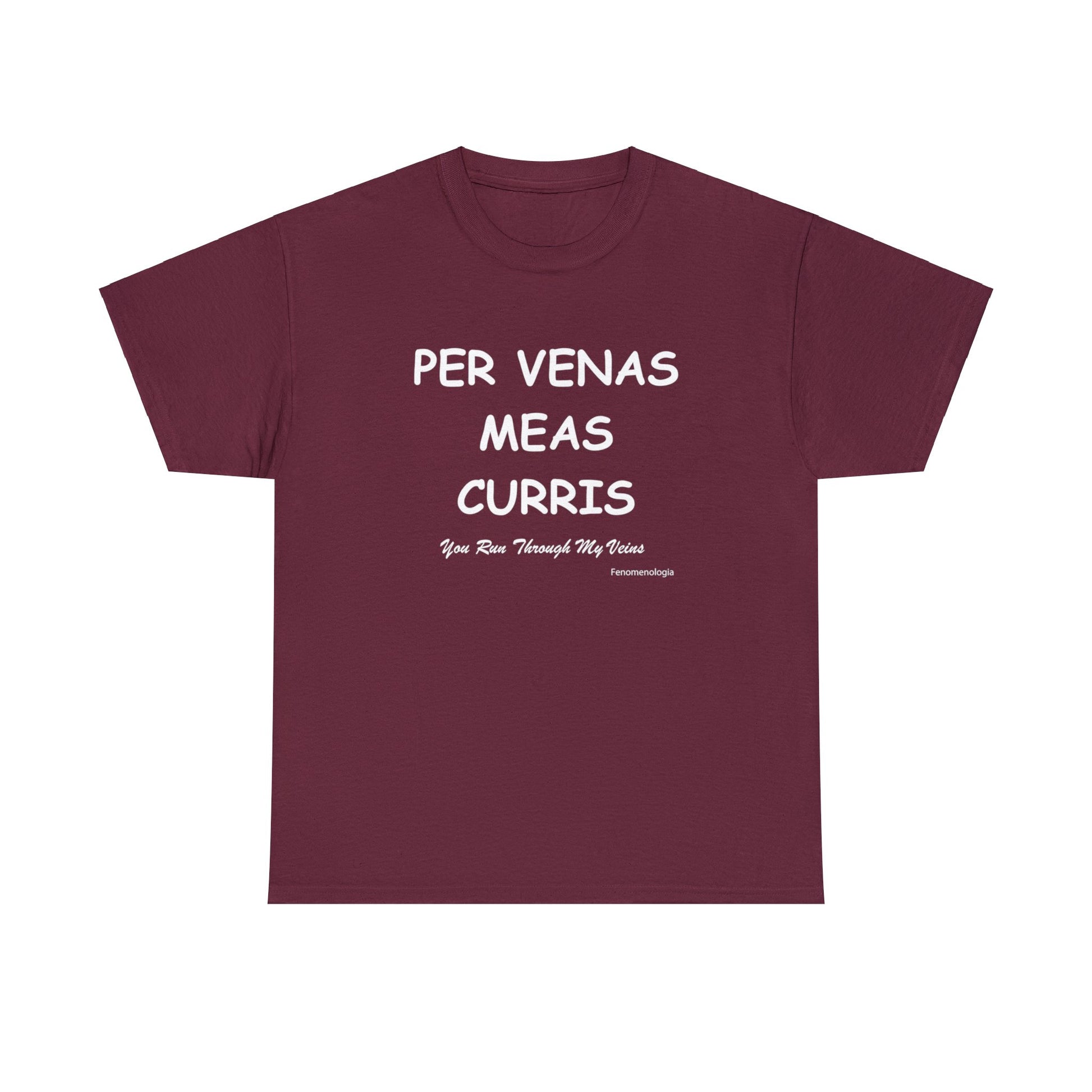 PER VENAS MEAS CURRIS Unisex T-Shirt - Fenomenologia Shop