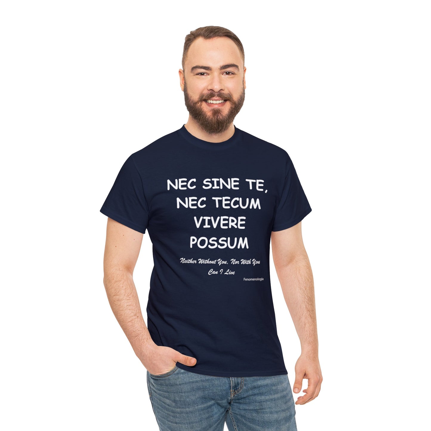 NEC SINE TE, NEC TECUM VIVERE POSSUM Unisex T-Shirt - Fenomenologia Shop