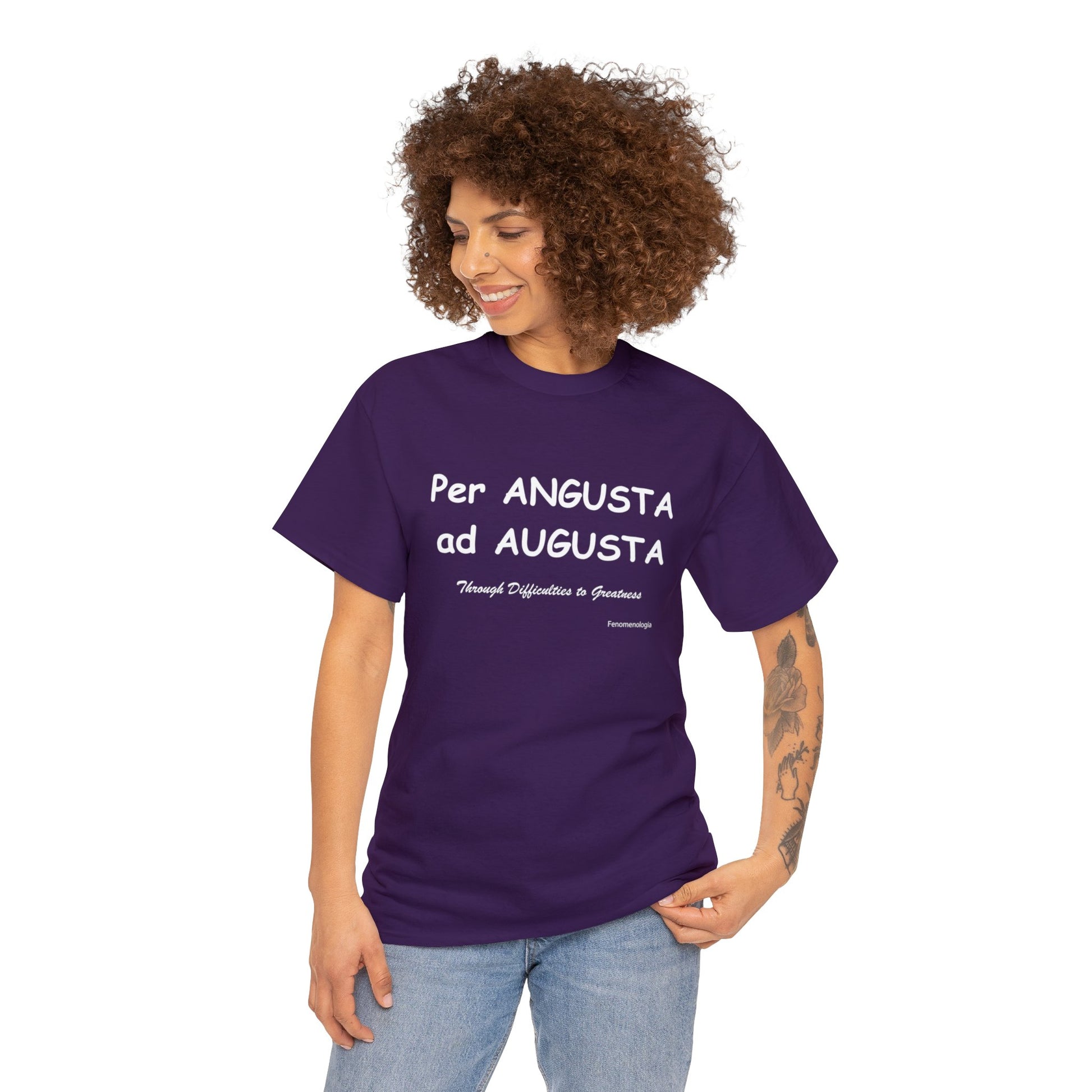 Per ANGUSTA ad AUGUSTA Unisex T-Shirt - Fenomenologia Shop