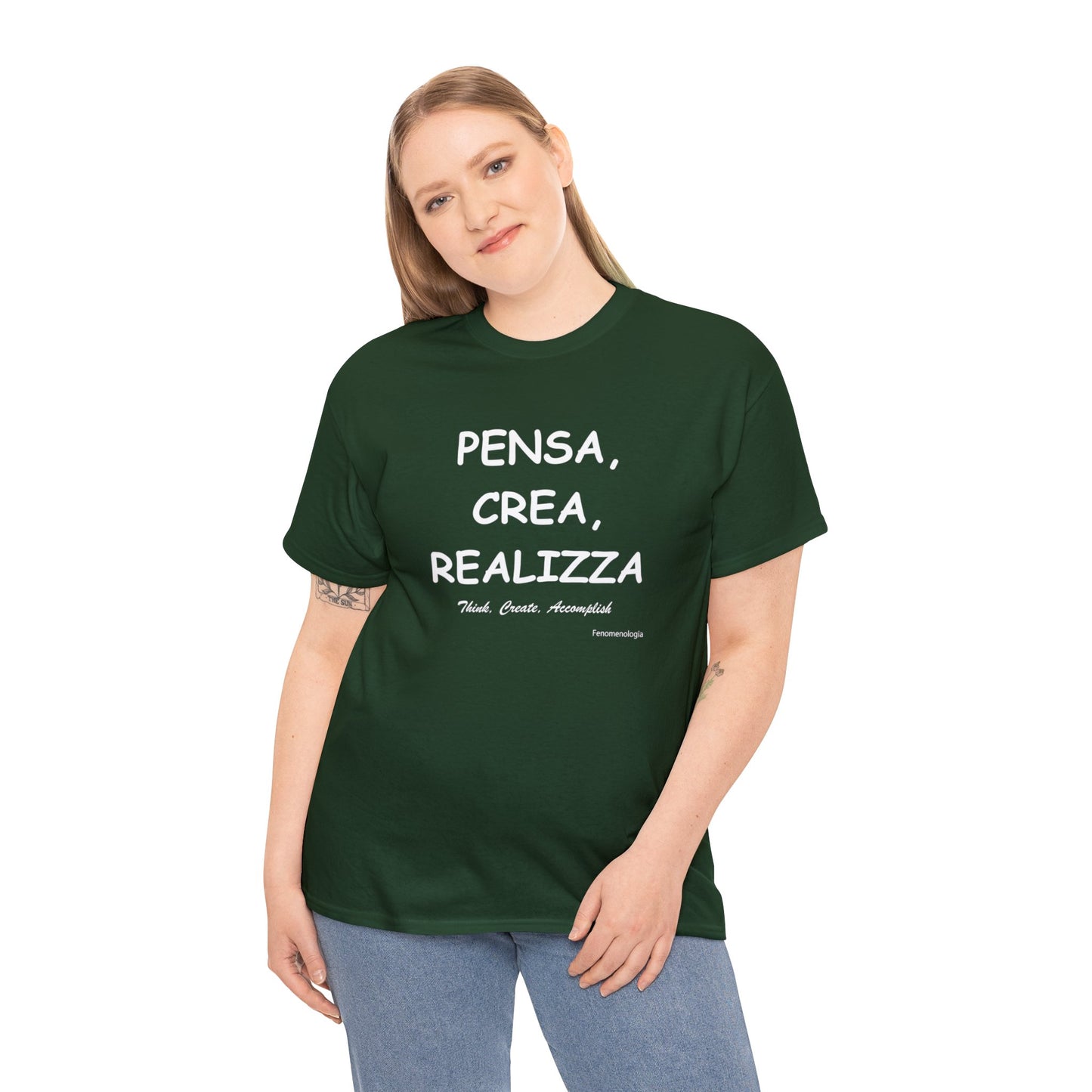 PENSA, CREA, REALIZZA Unisex T-Shirt - Fenomenologia Shop