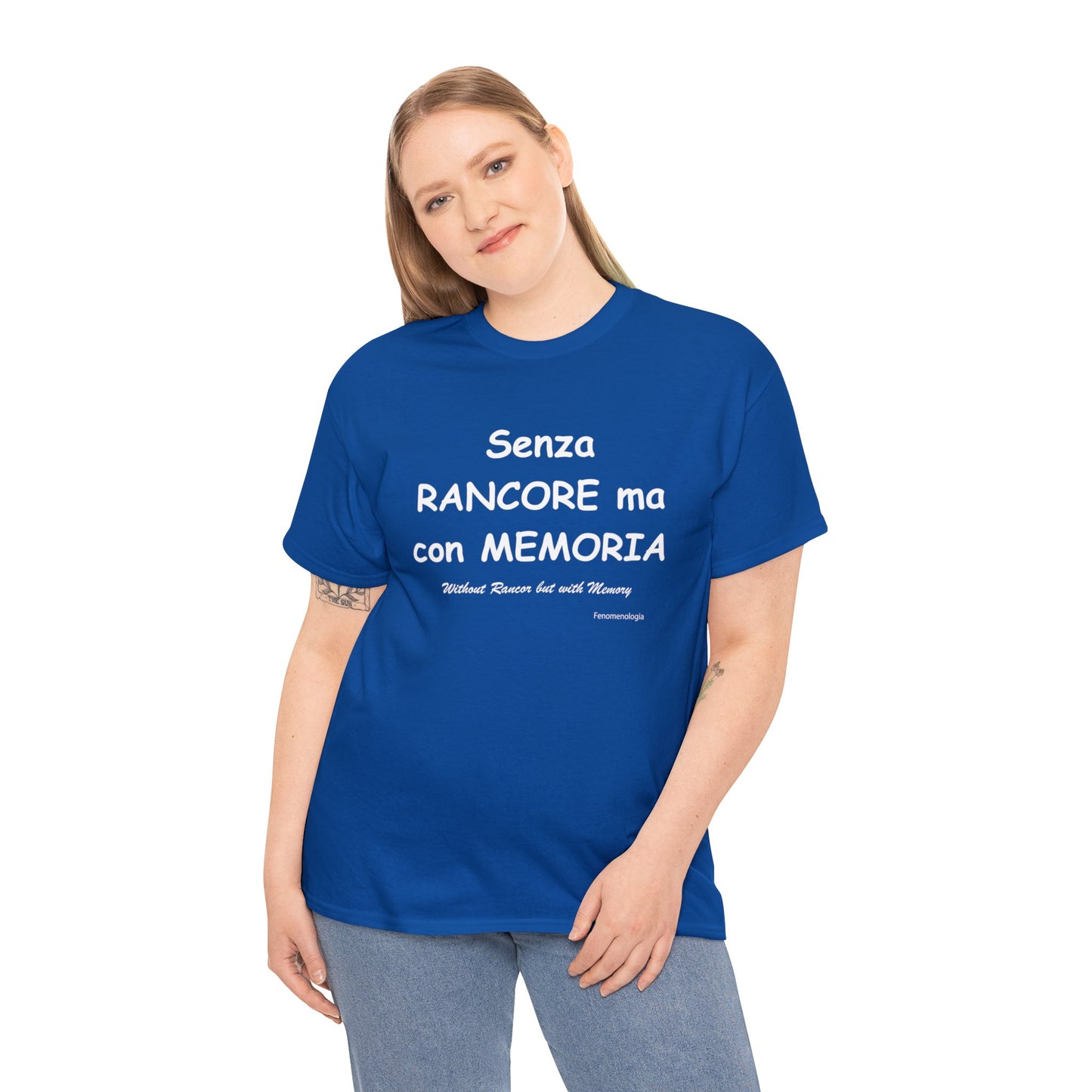 Senza RANCORE ma con MEMORIA Unisex T-Shirt - Fenomenologia Shop