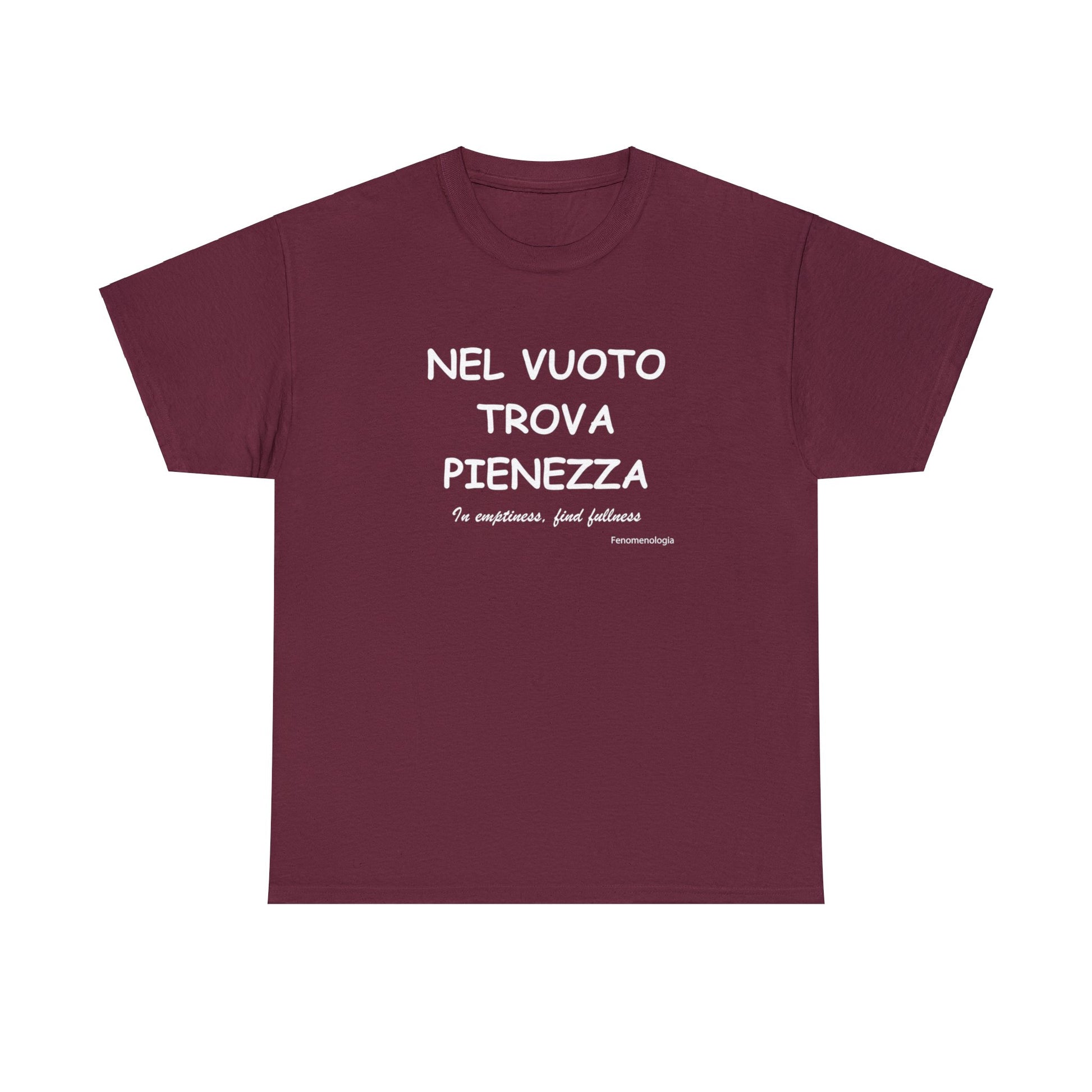 NEL VUOTO TROVA PIENEZZA Unisex T-Shirt - Fenomenologia Shop