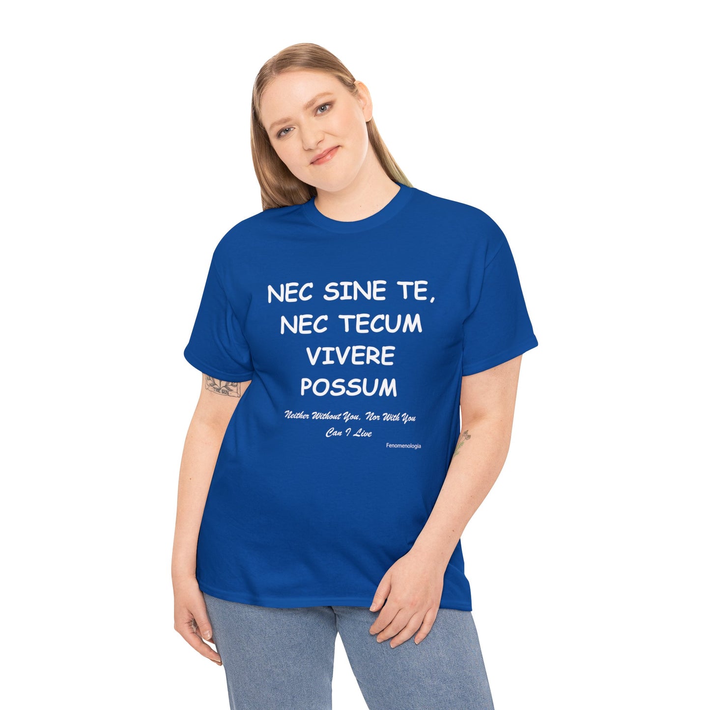 NEC SINE TE, NEC TECUM VIVERE POSSUM Unisex T-Shirt - Fenomenologia Shop