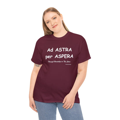 Ad ASTRA per ASPERA Unisex T-Shirt - Fenomenologia Shop