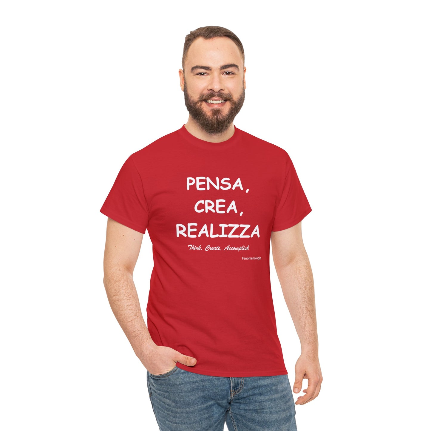 PENSA, CREA, REALIZZA Unisex T-Shirt - Fenomenologia Shop