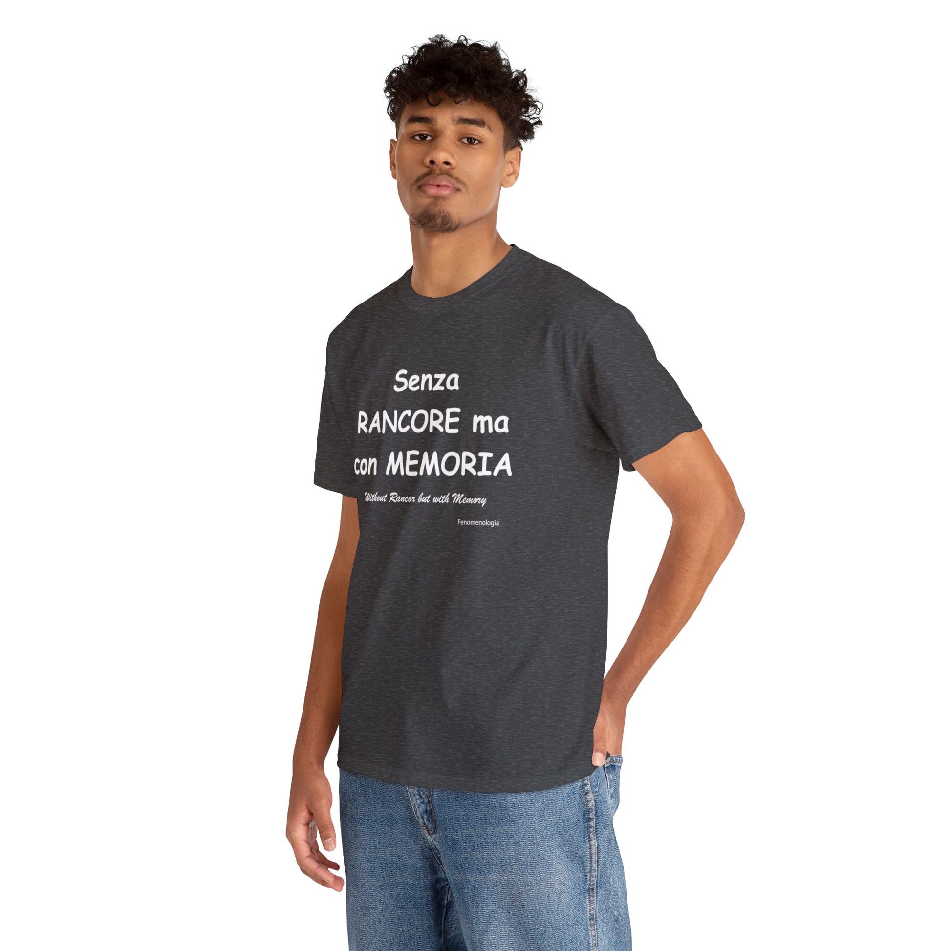 Senza RANCORE ma con MEMORIA Unisex T-Shirt - Fenomenologia Shop