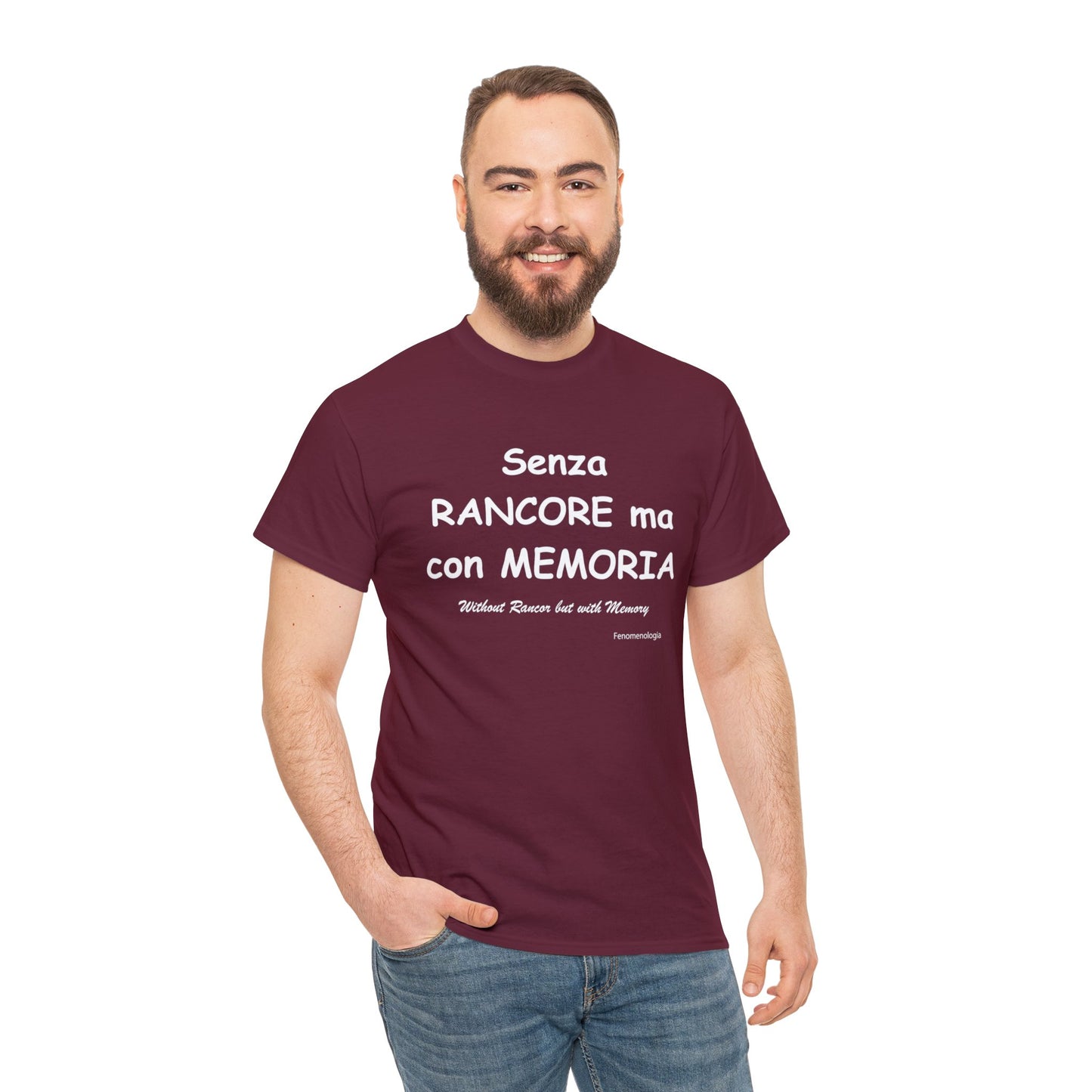 Senza RANCORE ma con MEMORIA Unisex T-Shirt - Fenomenologia Shop