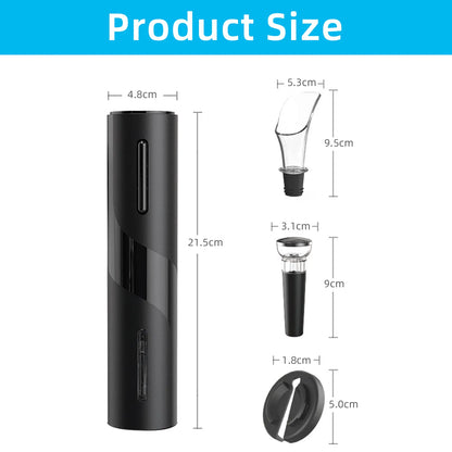 Electric Wine Opener Automatic Corkscrew Wine Openers for Beer Battery Bottle Opener Foil Cutter Kitchen Bar Can Opener - Fenomenologia Shop