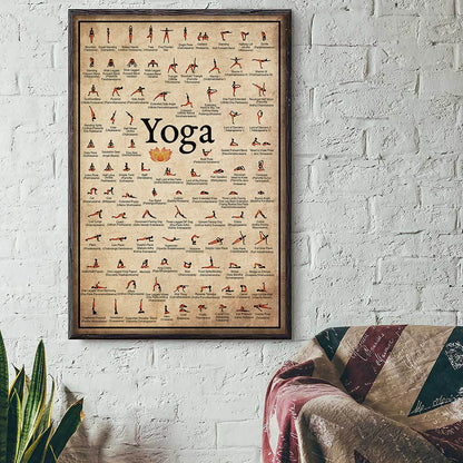 Grafico di esercizio palestra Yoga Ashtanga - Fenomenologia Shop