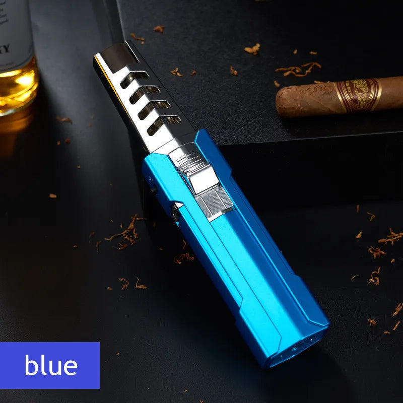 2023 Kitchen BBQ Cigar Big Jet Flame Fire Torch Outdoor Camping Lighter Mans Tools Without Butane Gas - Fenomenologia Shop