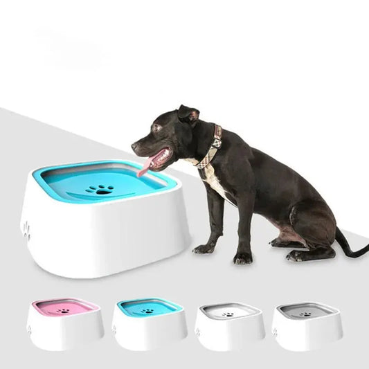 1.5L Dog Drinking Water Bowls Floating Non-Wetting Mouth Cat Slow Anti-Overflow Water Feeding Dispenser Large Capacity - Fenomenologia Shop