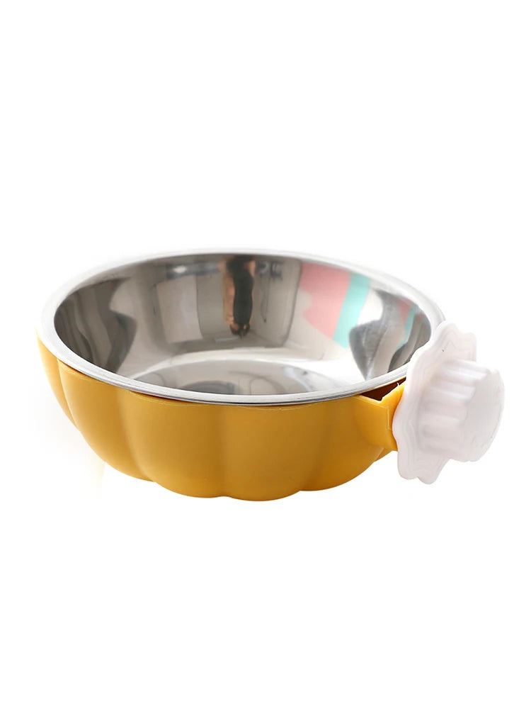 Multi-use Pet Cage Bowl Hanging Design Pet Feeding Tool Portable Cat Dog Food Dispenser Bowls