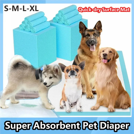 Super Absorbent Pet Diaper DogTraining Pee Pads Disposable Healthy Nappy Mat Cats Dog Diapers Quick-dry Surface Mat Give Birth - Fenomenologia Shop