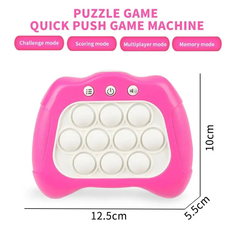 Upgraded Pop Quick Push Bubbles Game Fidget Toys for Kids Adult Anti Stress Sensory Toys Funny Light-Up Whac-A-Mole Game Machine - Fenomenologia Shop