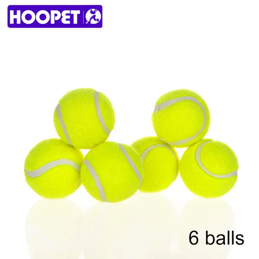HOOPET Dog Toy Six Tennis Balls Bite-resistant Dogs Puppy Teddy Training Product Pet Supplies - Fenomenologia Shop