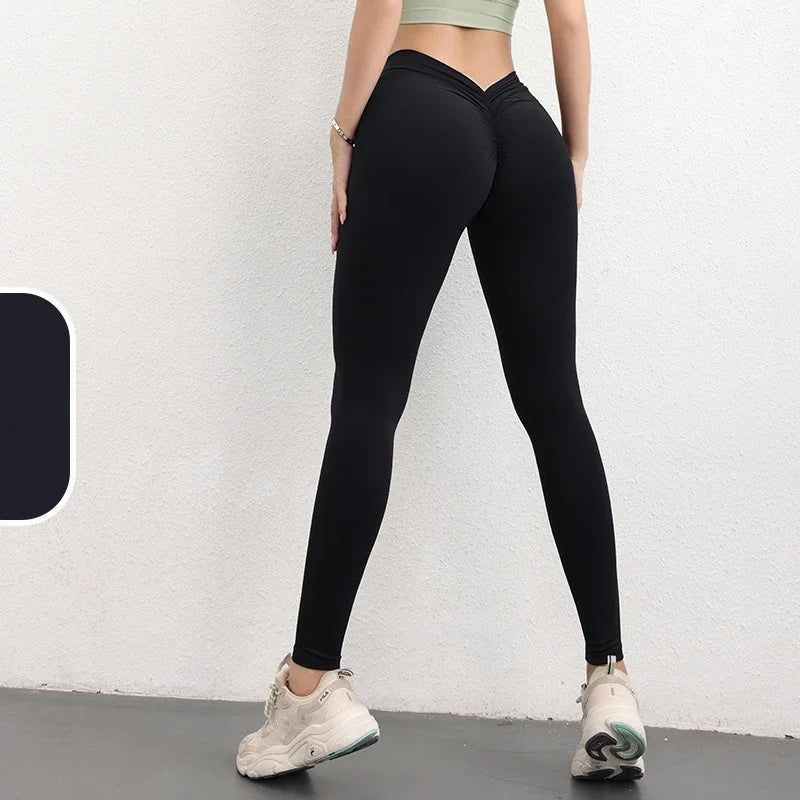 Pantaloni da yoga con vita a V sul retro per donna Naked Feeling - Fenomenologia Shop