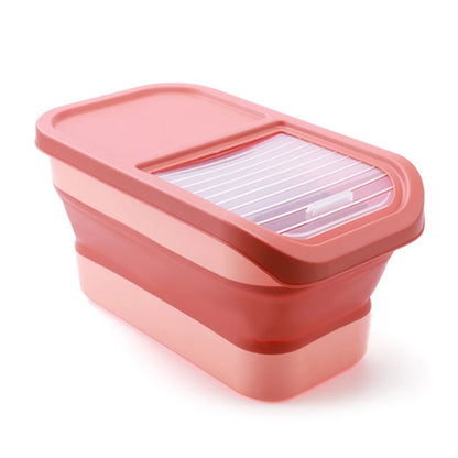 13/33LB Collapsible Cat Dog Food Storage Container Dry Cat Food Box With Lids Airtight Sealing Kitchen Grain Rice Storage Boxes - Fenomenologia Shop