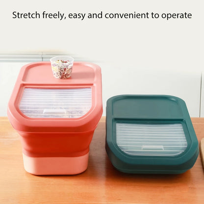 13/33LB Collapsible Cat Dog Food Storage Container Dry Cat Food Box With Lids Airtight Sealing Kitchen Grain Rice Storage Boxes - Fenomenologia Shop