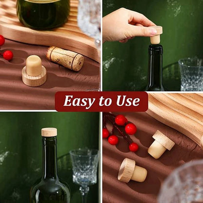 50Pc Wine Bottle Cork T Shaped Cork Plugs Reliable For Wine Cork Wine Stopper Reusable Wine Corks Wooden And Rubber Wine Stopper - Fenomenologia Shop