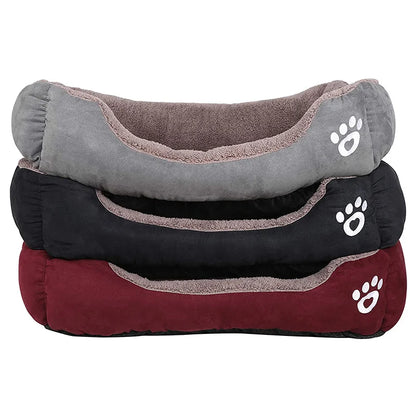 S-3XL Dogs Bed Cat Bed for Small Medium Large Dogs Big Basket Pet House Waterproof Bottom Soft Fleece Warm Cat Bed Sofa House - Fenomenologia Shop