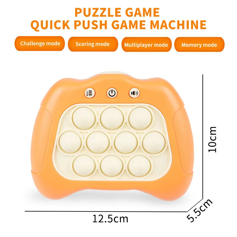 Upgraded Pop Quick Push Bubbles Game Fidget Toys for Kids Adult Anti Stress Sensory Toys Funny Light-Up Whac-A-Mole Game Machine - Fenomenologia Shop