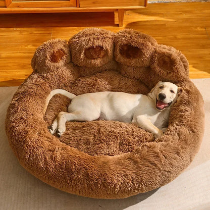 Fluffy Dog Bed Large Pet Products Dogs Beds Small Sofa Baskets Pets Kennel Mat Puppy Cats Supplies Basket Blanket Accessories - Fenomenologia Shop