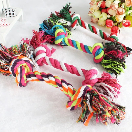 Dog Toy Pet Molar Bite-resistant Cotton Rope Knot for Small Dog Puppy Relieving Stuffy Cleaning Teeth Pet Chew Toys - Fenomenologia Shop