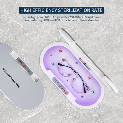 Multi-function Sterilizer Aromatherapy UV Light Disinfection Box Aromatherapy Deodorize Sterilizer For Jewelry Glasses Phone - Fenomenologia Shop