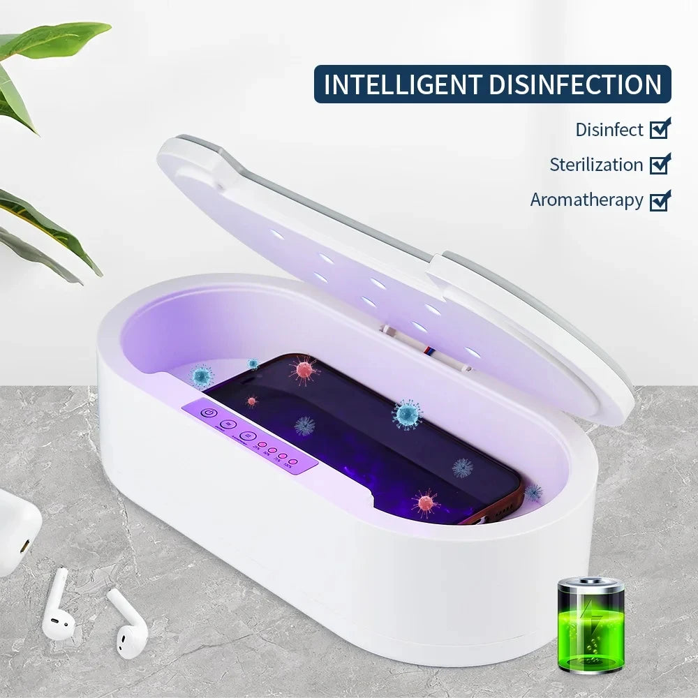 Multi-function Sterilizer Aromatherapy UV Light Disinfection Box Aromatherapy Deodorize Sterilizer For Jewelry Glasses Phone - Fenomenologia Shop