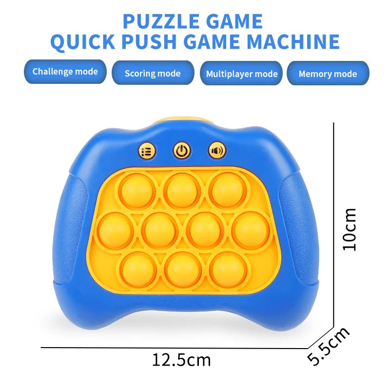 Upgraded Pop Quick Push Bubbles Game Fidget Toys for Kids Adult Anti Stress Sensory Toys Funny Light-Up Whac-A-Mole Game Machine - Fenomenologia Shop