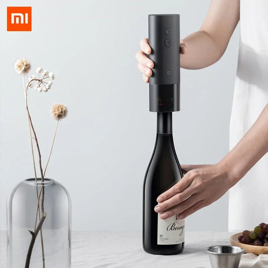 New Xiaomi Mijia Electric Wine Opener Battery Automatic Bottle Cap Opener for Red Wine Beer with Foil Cutter Kitchen Accessories - Fenomenologia Shop