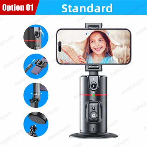 FANGTUOSI 2023 New 360 Rotation Gimbal Stabilizer Selfie Stick Monopod Desktop tracking gimbal PTZ For Tiktok Smartphone live - Fenomenologia Shop