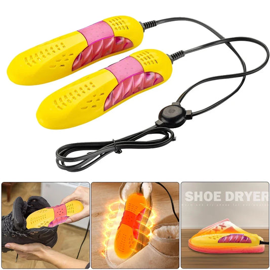 Electric Shoes Dryer Deodorizer with Heat Dehumidifier Device Foot Warmer Heater Eliminate Odor UV Shoe Drying Household