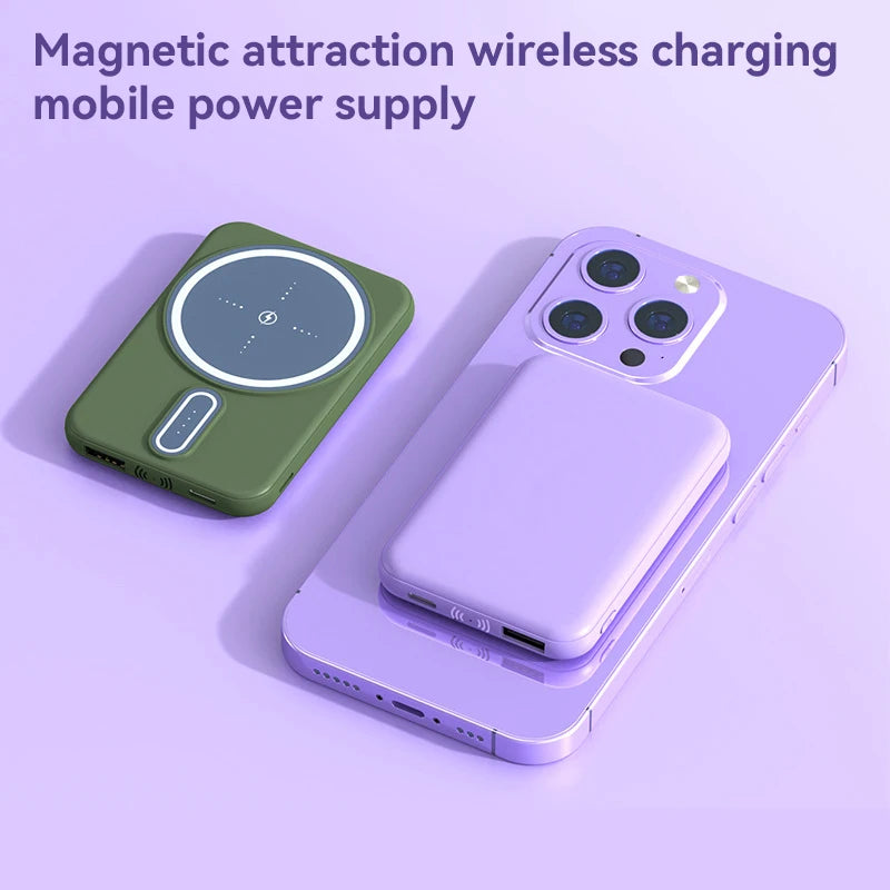 Xiaomi 30000mAh Power Bank Magnetic Wireless Charging Compact Lightweight Portable Super Fast Charging Mobile Phone Accessory - Fenomenologia Shop