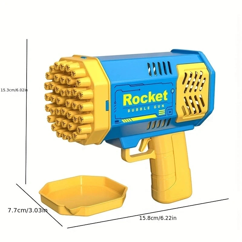 40 hole handheld fully automatic space light bubble machine electric children's toys without battery without  bubble water - Fenomenologia Shop