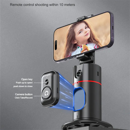 FANGTUOSI 2023 New 360 Rotation Gimbal Stabilizer Selfie Stick Monopod Desktop tracking gimbal PTZ For Tiktok Smartphone live - Fenomenologia Shop