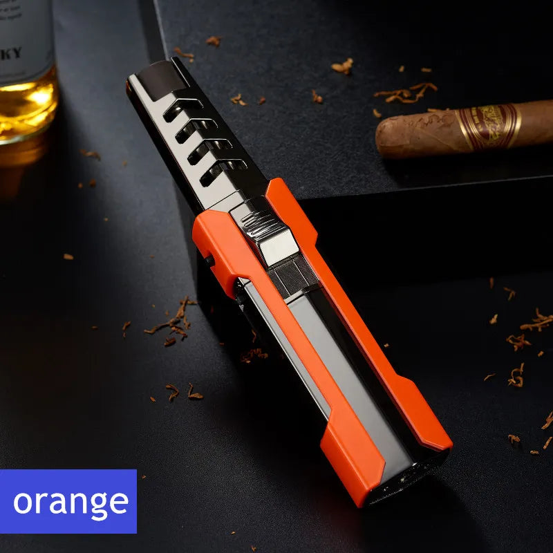 2023 Kitchen BBQ Cigar Big Jet Flame Fire Torch Outdoor Camping Lighter Mans Tools Without Butane Gas - Fenomenologia Shop